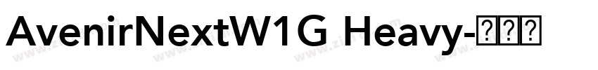 AvenirNextW1G Heavy字体转换